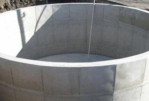 Industrial concrete water tank installation Victoria